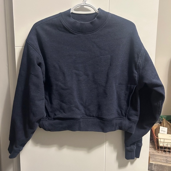 Kit and Ace Grey Pacific Coast Pullover Navy Blue Sweatshirt Size Small - Picture 4 of 12